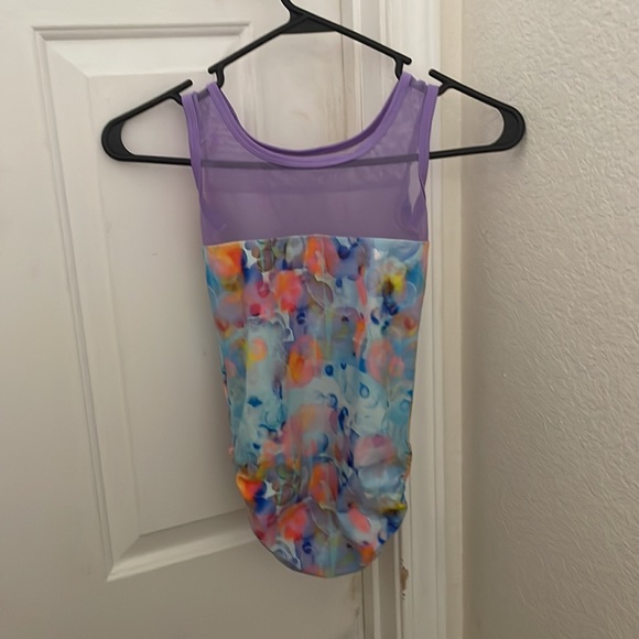 Plum Practice Wear leotard (used) Child Large - Picture 2 of 3